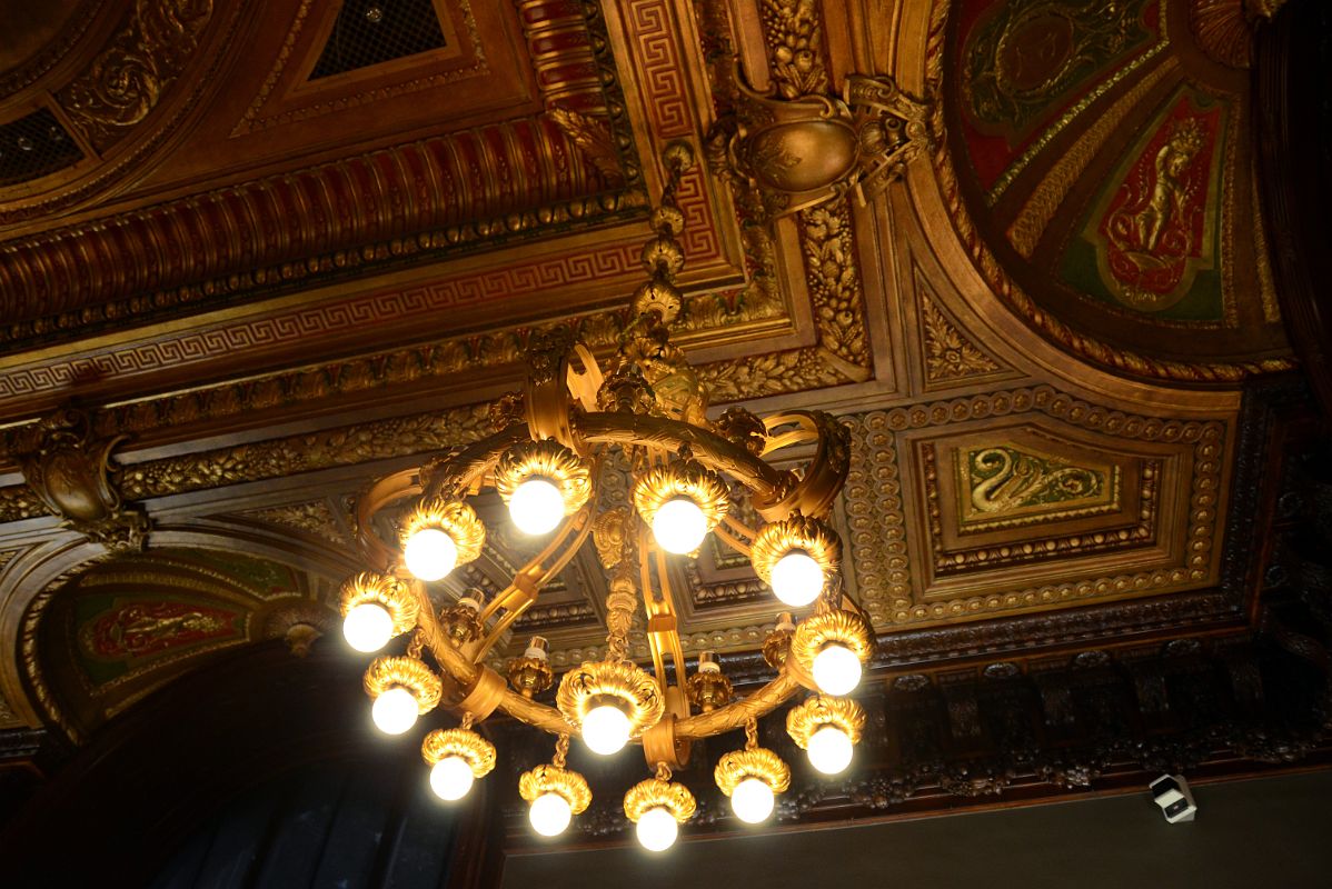 15-3 Map Division Chandelier And Ceiling New York City Public Library Main Branch